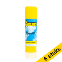 6x 123inkt lijmstift groot 4 gram