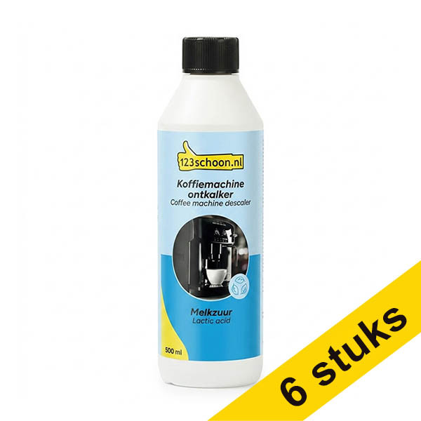Aanbieding: 6x 123schoon Koffiemachine Ontkalker Premium (500 ml) SDR07509 - 1