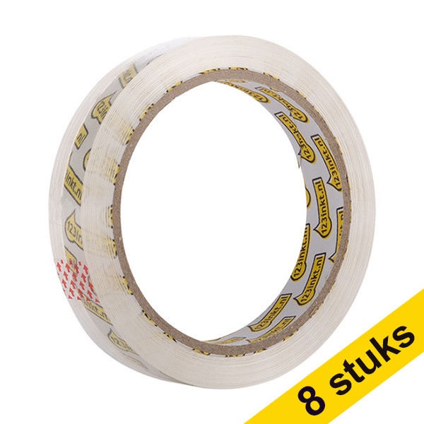 Aanbieding: 8 x 123inkt standaard plakband 19 mm x 66 m 57406-00002-00C 300430 - 1