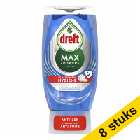 Aanbieding: 8x Dreft Max Power afwasmiddel Hygiene (370 ml)