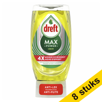 Aanbieding: 8x Dreft Max Power afwasmiddel Lemon (370 ml)