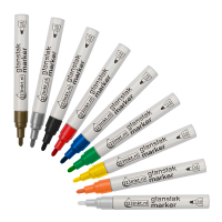 Aanbieding: 9 x 123inkt glanslakmarker (9 kleuren)  301121