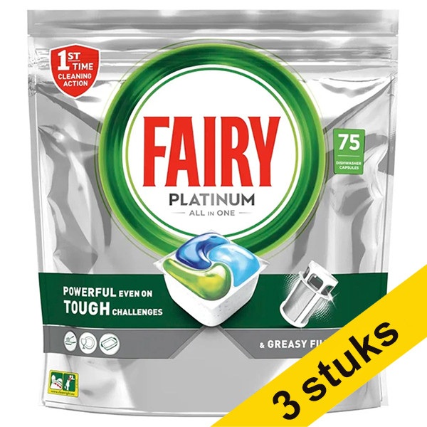 Aanbieding: Fairy All-in-One Platinum Regular vaatwastabletten (225 vaatwasbeurten)  SDR06229 - 1