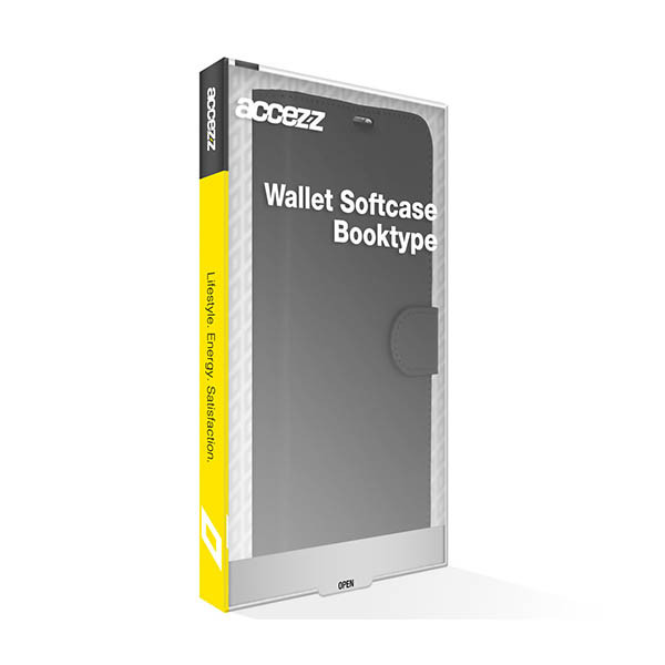 Accezz Wallet Softcase Bookcase Apple iPhone 16 zwart 137729 - 2