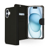 Accezz Wallet Softcase Bookcase Apple iPhone 16 zwart 137729 - 1