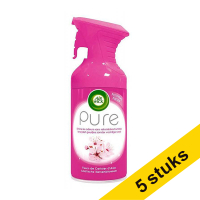 Aanbieding: 5x Air Wick Aerosol Pure Aziatische kersenbloesem luchtverfrisser (250 ml)