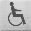 Alco bordje gehandicaptentoilet RVS (9 x 9 cm) AL-450-4 219062