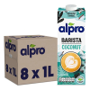 Alpro Barista Coconut plantaardige opschuimmelk 1l (8 stuks)