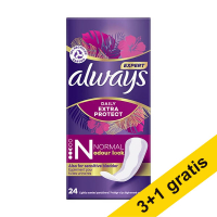 Aanbieding: 4x Always Daily Extra Protect inlegkruisjes normal (24 stuks) SAL01180