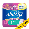 Aanbieding: 4x Always Platinum maandverband size 1 normal (11 stuks)