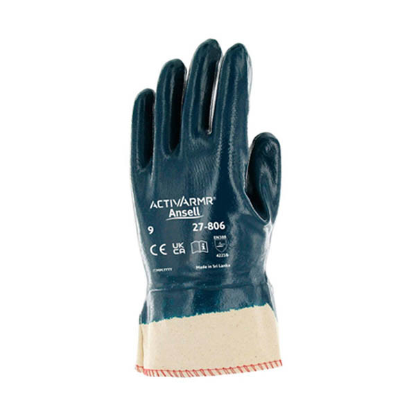 Ansell ActivArmr 27-806 nitril werkhandschoen blauw/wit maat 10/XL (12 paar) 19027510 SSA07069 - 1