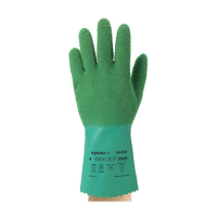 Ansell AlphaTec 16-650 natuurrubberen handschoen groen maat 9/L (12 paar) 19016709 SSA07049