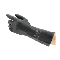 Ansell AlphaTec 87-950 latex werkhandschoen zwart maat 10/XL (12 paar) 19086210 SSA07114