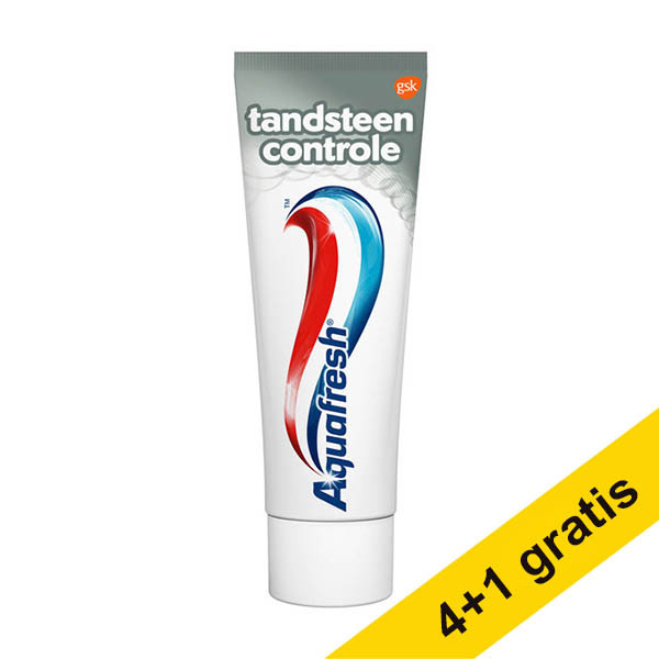 Aanbieding: 5x Aquafresh Tandsteen Controle tandpasta (75 ml) SAQ00053 - 1