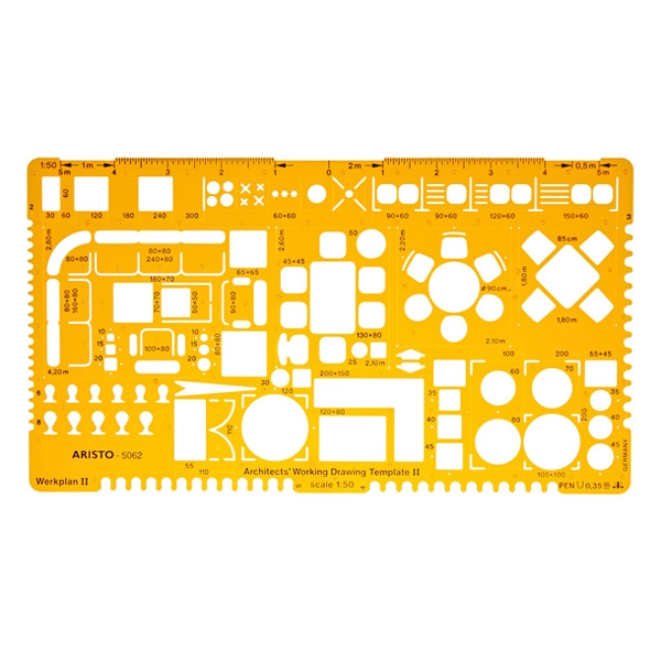 Aristo architect-combisjabloon II schaal 1:50 AR-5062 206848 - 1