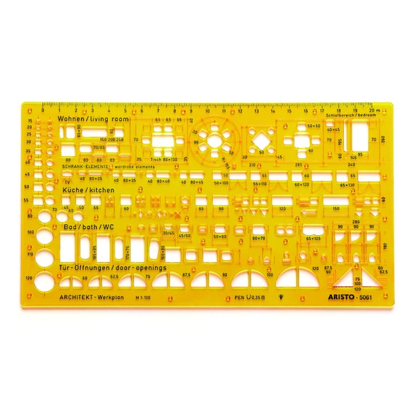 Aristo architect-combisjabloon schaal 1:100 AR-5061 206846 - 1