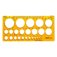 Aristo cirkelsjabloon 1 - 36 mm 25 cirkels AR-5031 206842