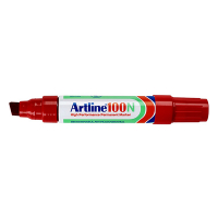 Artline 100 permanent marker rood (7,5 - 12 mm schuin) EK-100/6RED 238758