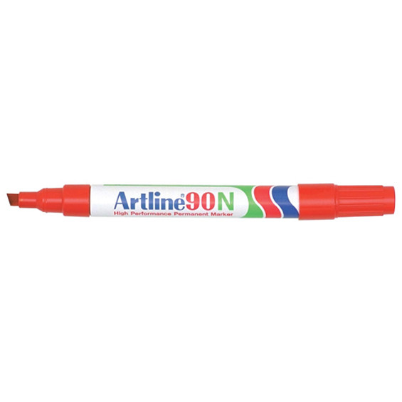 Artline 90 permanent marker (2 - 5 mm schuin) - rood EK-90RED 238754 - 1