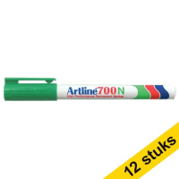 Aanbieding: 12x Artline 700 permanent marker groen (0,7 mm rond)