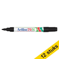 Aanbieding: 12x Artline 70 permanent marker zwart (1,5 - 3 mm rond) 360617