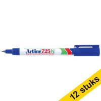 Aanbieding: 12x Artline 725 permanent marker blauw (0,4 mm rond)