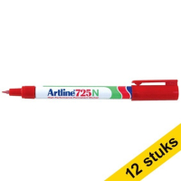 Aanbieding: 12x Artline 725 permanent marker rood (0,4 mm rond) 238916