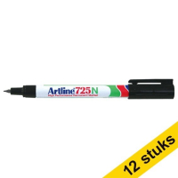 Aanbieding: 12x Artline 725 permanent marker zwart (0,4 mm rond)