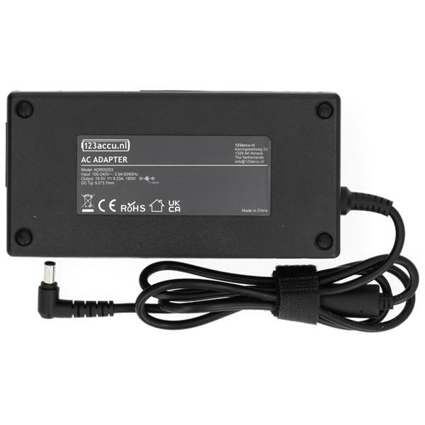 Asus adapter (19,5V, 9,23A, 180W, 123accu huismerk) ADR00253 Asus adapter (19,5V, 9,23A, 180W, 123accu huismerk) ADR00253 - 2