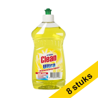 Aanbieding: 8x At Home Clean afwasmiddel Lemon (500 ml)