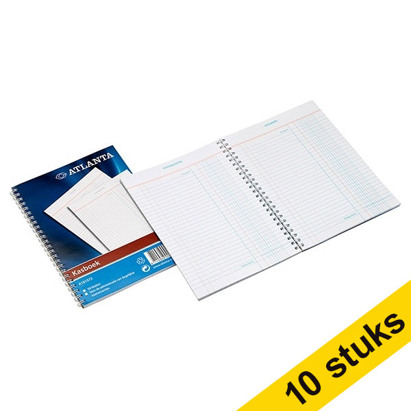 Aanbieding: 10x Atlanta kasboek A5 met spiraal (50 vellen) 203111 - 1