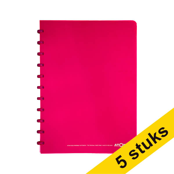 Aanbieding: 5 x Atoma Trendy gelijnd schrift A4 roze 72 vellen 405311 - 1
