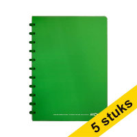 Aanbieding: 5 x Atoma Trendy gelijnd schrift A4 transparant groen 72 vellen 405309