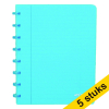 Aanbieding: 5 x Atoma Trendy gelijnd schrift A5 transparant turkoois 72 vellen 405297 - 1