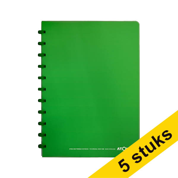 Aanbieding: 5 x Atoma Trendy geruit schrift A4 groen 72 vellen (4 x 8 mm) 405319 - 1
