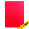 Aanbieding: 5 x Atoma Trendy geruit schrift A4 transparant rood 72 vellen (5 mm) 405315 - 1