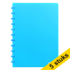 Aanbieding: 5 x Atoma Trendy geruit schrift A4 transparant turkoois 72 vellen (5 mm) 405317 - 1