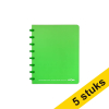 Aanbieding: 5 x Atoma Trendy geruit schrift A5 groen 72 vellen (4 x 8 mm) 405304 - 1