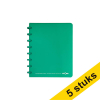 Aanbieding: 5 x Atoma Trendy geruit schrift A5 turkoois 72 vellen (4 x 8 mm) 405307 - 1