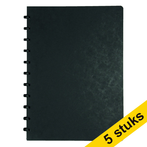 Aanbieding: 5 x Atoma meetingbook A5 gelijnd zwart 63 vellen 405324 - 1