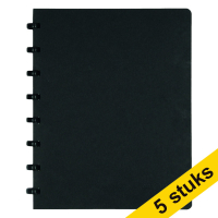 Aanbieding: 5 x Atoma meetingbook A5 geruit zwart 63 vellen (5 mm) 405323