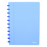 Atoma Trendy gelijnd schrift A4 transparant blauw 72 vellen 4137202 405235