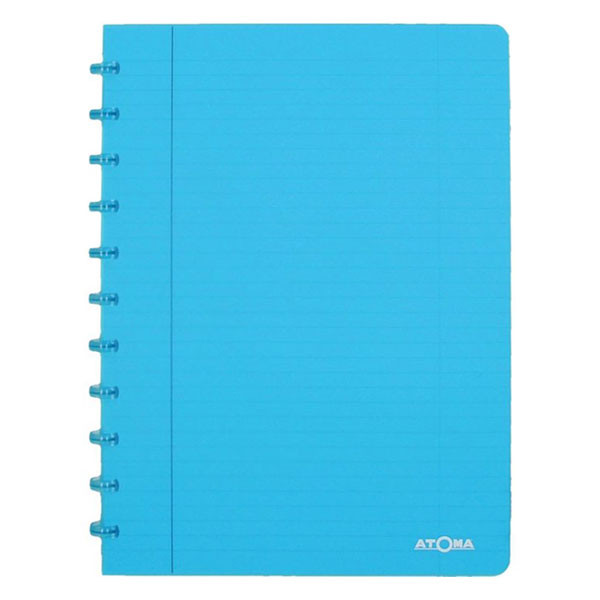 Atoma Trendy gelijnd schrift A4 transparant turkoois 72 vellen 4137208 405239 - 1