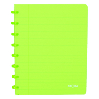 Atoma Trendy gelijnd schrift A5 transparant groen 72 vellen 4135603 405221