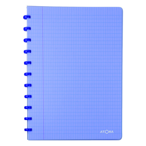 Atoma Trendy geruit schrift A4 transparant blauw 72 vellen (4 x 8 mm) 4137402 405245 - 1