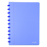 Atoma Trendy geruit schrift A4 transparant blauw 72 vellen (4 x 8 mm) 4137402 405245
