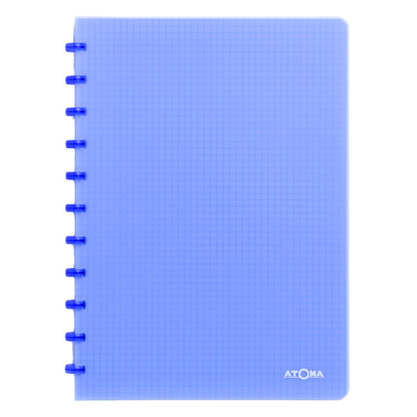 Atoma Trendy geruit schrift A4 transparant blauw 72 vellen (5 mm) 4137302 405240 - 1
