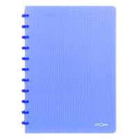Atoma Trendy geruit schrift A4 transparant blauw 72 vellen (5 mm) 4137302 405240