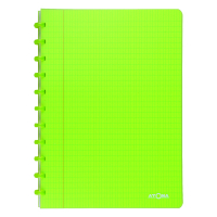 Atoma Trendy geruit schrift A4 transparant groen 72 vellen (4 x 8 mm) 4137403 405246