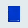 Atoma Trendy geruit schrift A5 transparant blauw 72 vellen (4 x 8 mm)